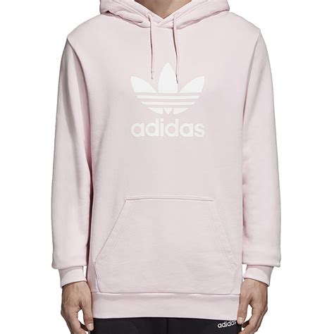 adidas trefoil hoodie pink